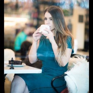 LANVIN  Ruched green Dress Authentic💯